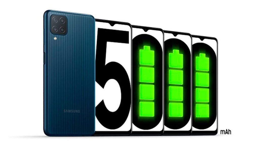 Bateria de 5000 mAh Galaxy M12