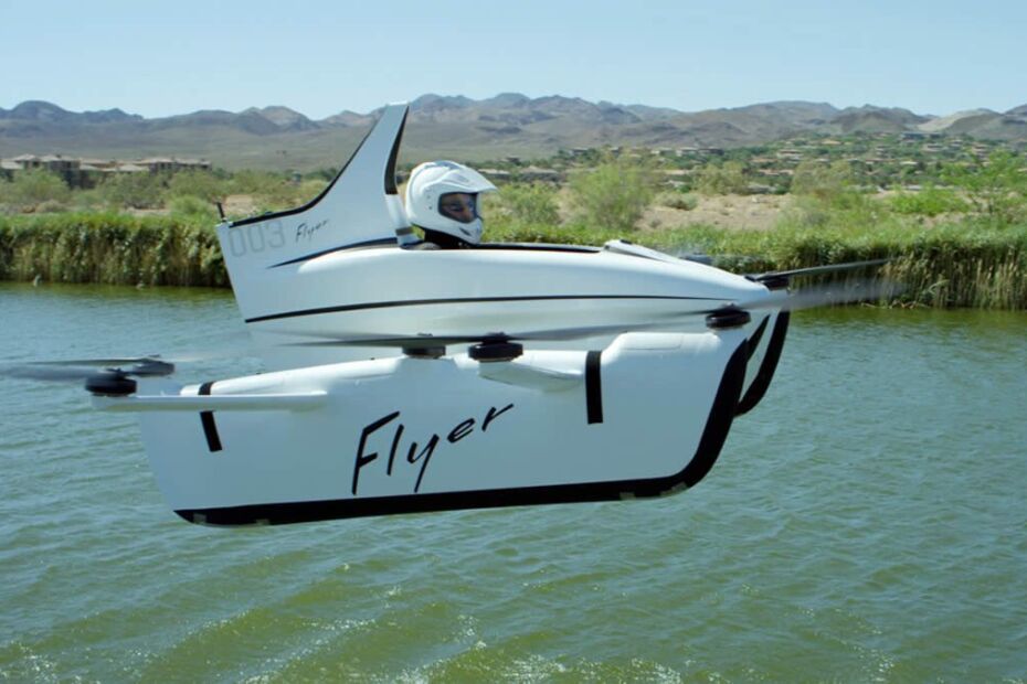 prototipo carro voador flyer da kittyhawk