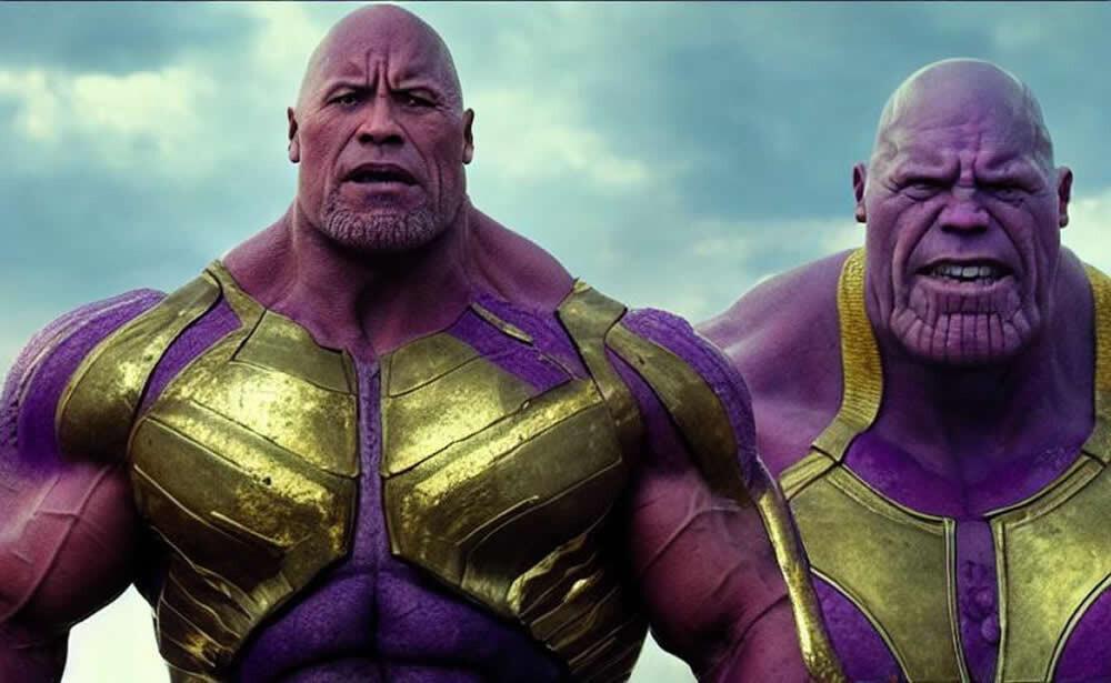 The Rock como Thanos via IA Stable Diffusion