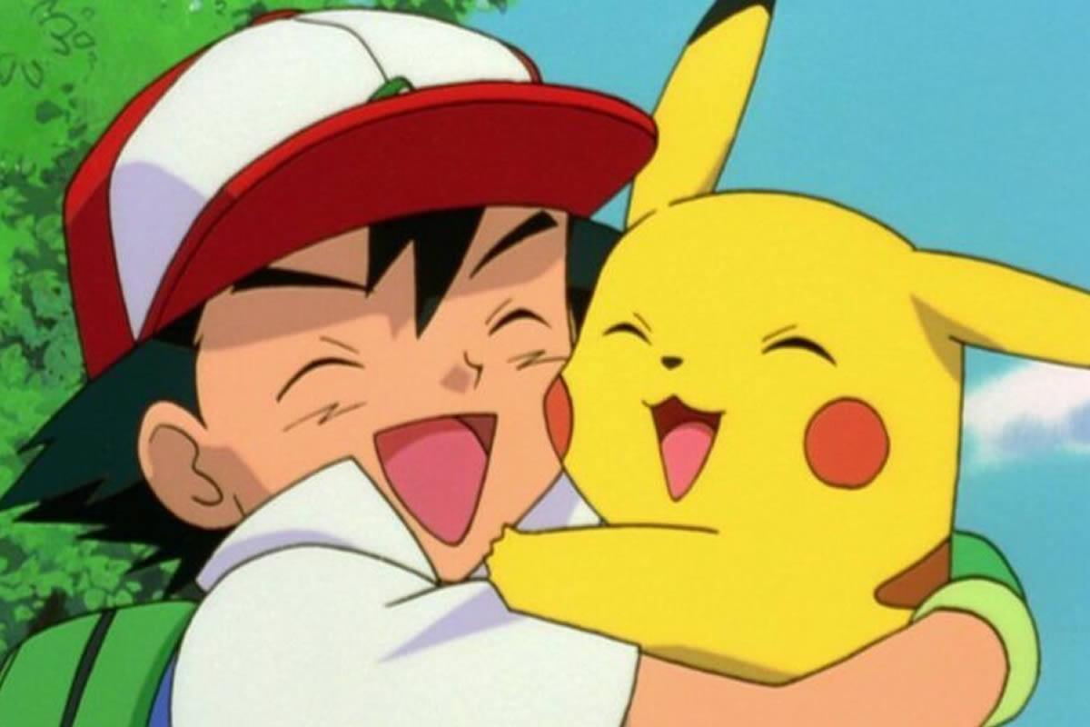 Ash e Pikachu - os dois se despedem de Pokemon