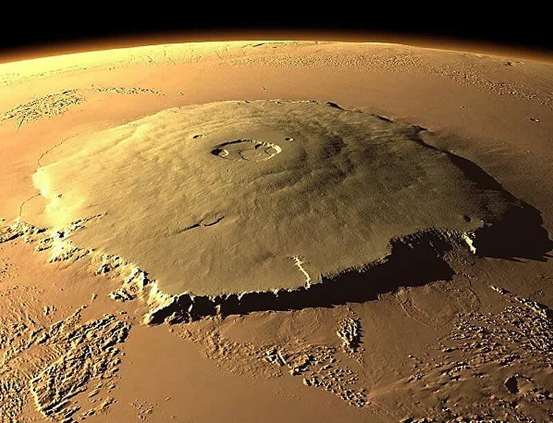 Monte Olimpo em Marte
