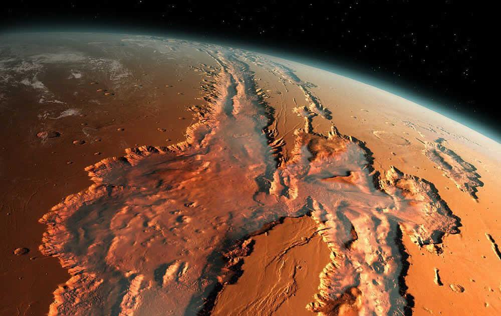 Valles Marineris em Marte