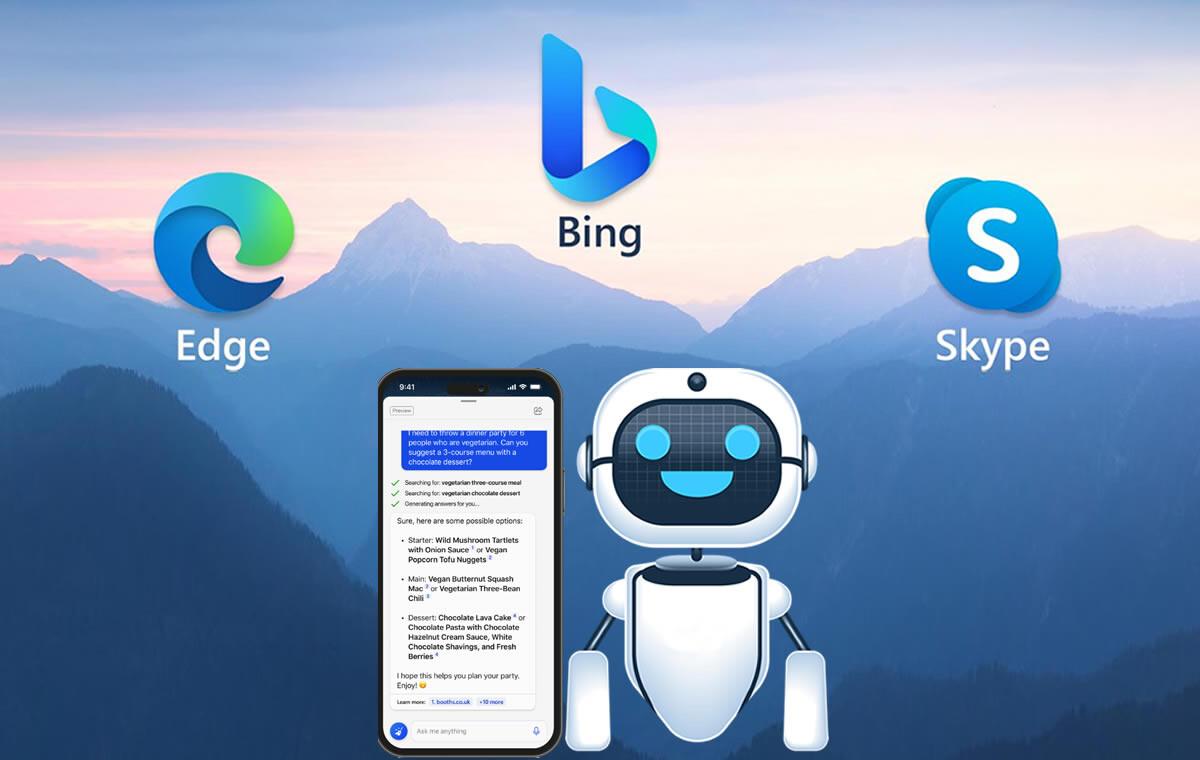 Bing com IA ChatGPT para dispositivos móveis