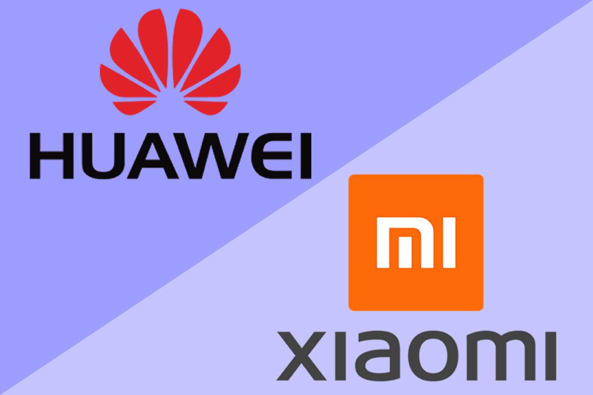 Logos Huawei e Xiaomi