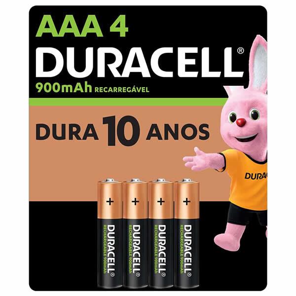 Duracell Rechx4 AAA