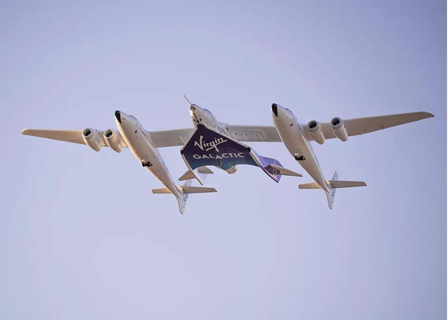 VSS Unity e VMS Eve da Virgin Galact