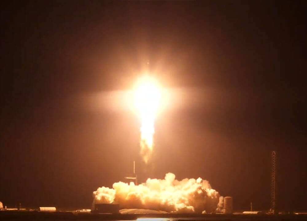 decolagem Falcon Heavy com Jupiter 3